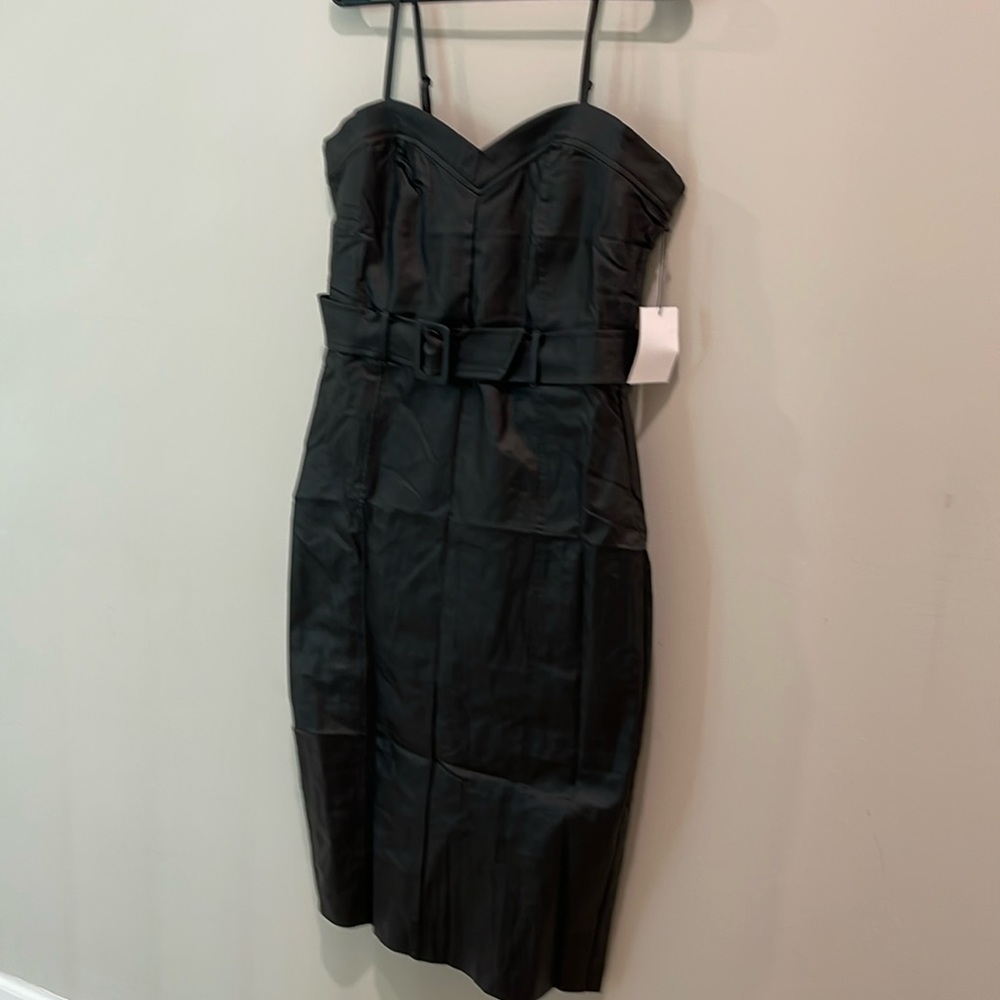 NWT cerule pleather dress